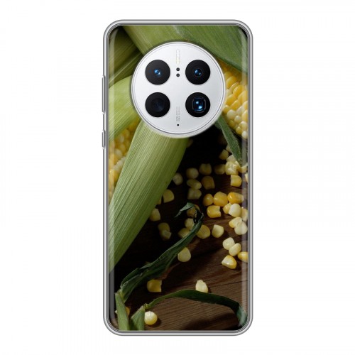 Дизайнерский силиконовый с усиленными углами чехол для Huawei Mate 50 Pro Кукуруза