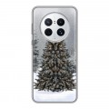 Дизайнерский силиконовый чехол для Huawei Mate 50 Pro Новогодняя елка
