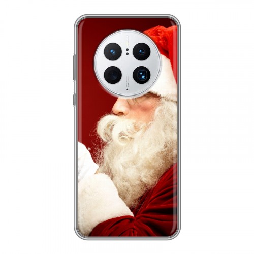 Дизайнерский силиконовый чехол для Huawei Mate 50 Pro Дед мороз и Санта