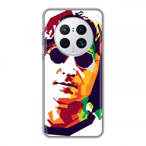 Дизайнерский силиконовый с усиленными углами чехол для Huawei Mate 50 Pro Джон Леннон