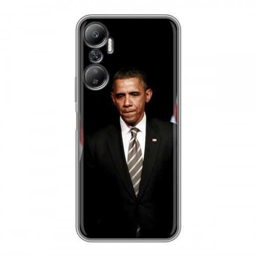 Дизайнерский силиконовый с усиленными углами чехол для Infinix Hot 20 Барак Обама