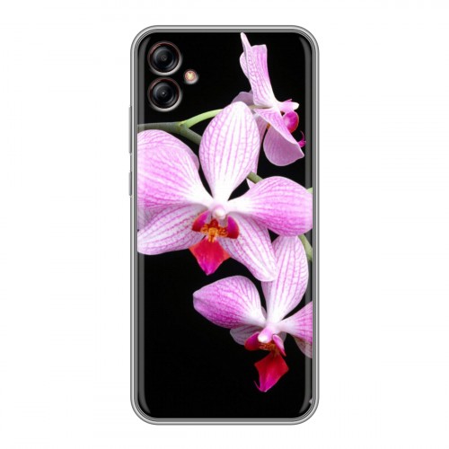 Дизайнерский силиконовый чехол для Samsung Galaxy A04e Орхидеи
