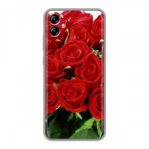 Дизайнерский силиконовый чехол для Samsung Galaxy A04e Розы