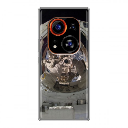 Дизайнерский силиконовый чехол для Tecno Phantom X2 Pro Космонавт
