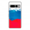 Дизайнерский силиконовый чехол для Google Pixel 7 Pro Российский флаг