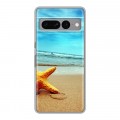 Дизайнерский силиконовый с усиленными углами чехол для Google Pixel 7 Pro пляж