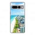 Дизайнерский силиконовый с усиленными углами чехол для Google Pixel 7 Pro пляж