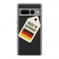 Полупрозрачный дизайнерский силиконовый чехол для Google Pixel 7 Pro Флаг Германии