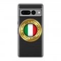 Полупрозрачный дизайнерский силиконовый чехол для Google Pixel 7 Pro Флаг Италии