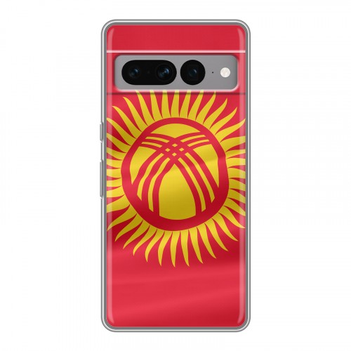 Дизайнерский силиконовый чехол для Google Pixel 7 Pro флаг Киргизии