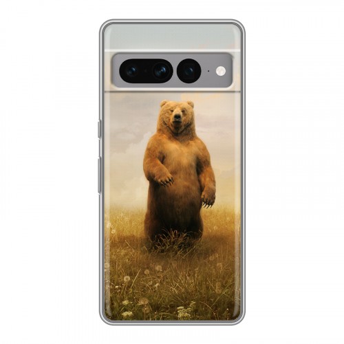 Дизайнерский силиконовый чехол для Google Pixel 7 Pro Медведи