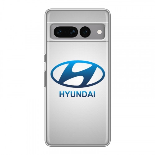 Дизайнерский силиконовый с усиленными углами чехол для Google Pixel 7 Pro Hyundai
