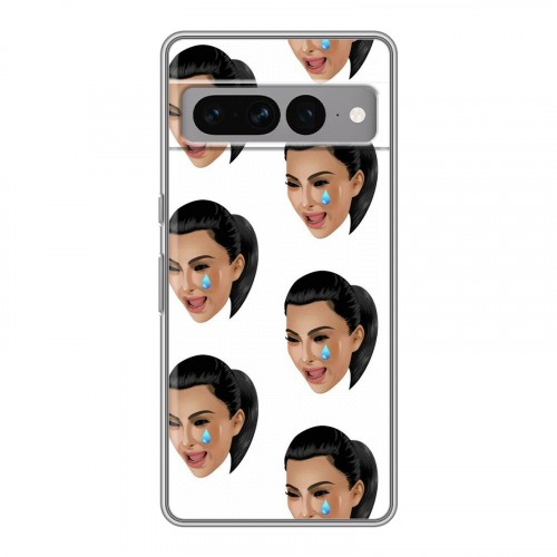 Дизайнерский силиконовый чехол для Google Pixel 7 Pro Ким Кардашьян