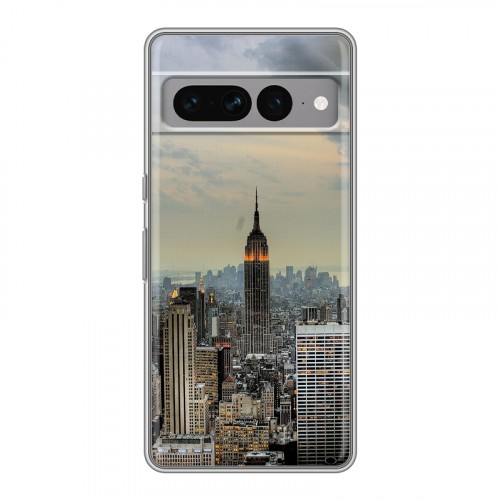 Дизайнерский силиконовый чехол для Google Pixel 7 Pro Нью-Йорк