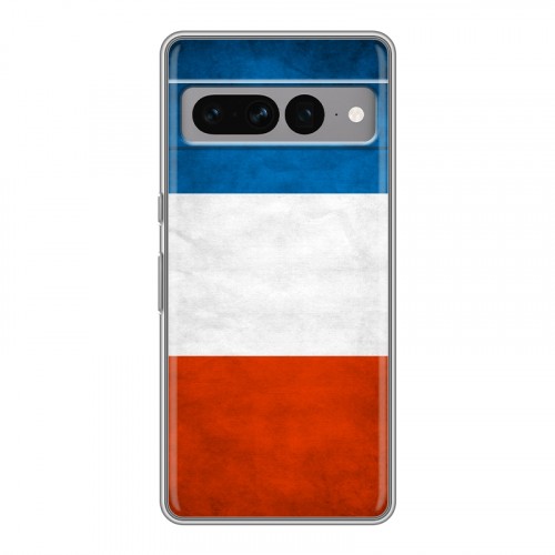 Дизайнерский силиконовый чехол для Google Pixel 7 Pro Флаг Франции
