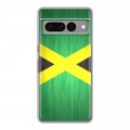 Дизайнерский силиконовый с усиленными углами чехол для Google Pixel 7 Pro Флаг Ямайки