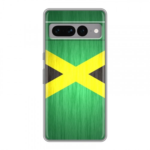 Дизайнерский силиконовый с усиленными углами чехол для Google Pixel 7 Pro Флаг Ямайки