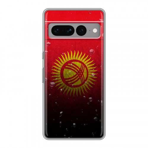 Дизайнерский силиконовый чехол для Google Pixel 7 Pro Флаг Киргизии