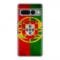 Дизайнерский силиконовый с усиленными углами чехол для Google Pixel 7 Pro Флаг Португалии