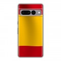 Дизайнерский силиконовый с усиленными углами чехол для Google Pixel 7 Pro Флаг Испании