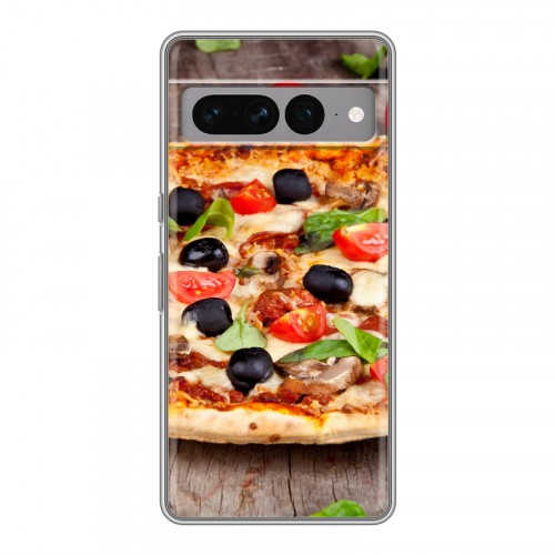 Дизайнерский силиконовый чехол для Google Pixel 7 Pro Пицца