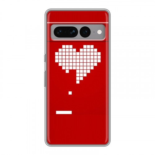 Дизайнерский силиконовый с усиленными углами чехол для Google Pixel 7 Pro День Святого Валентина