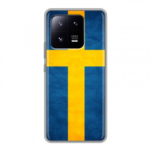 Дизайнерский силиконовый чехол для Xiaomi 13 Pro Флаг Швеции
