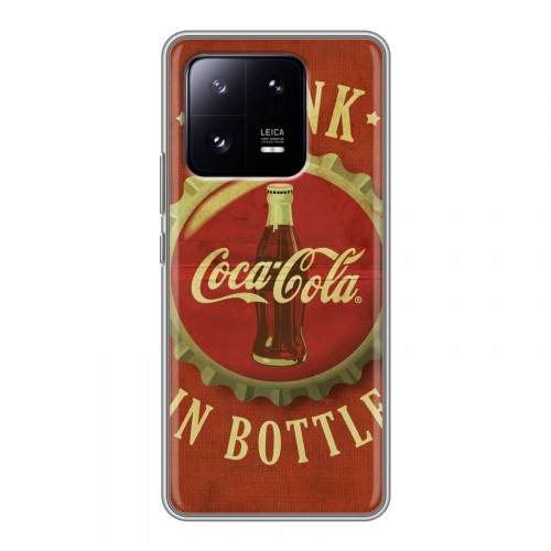 Дизайнерский силиконовый чехол для Xiaomi 13 Pro Coca-cola