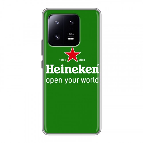 Дизайнерский силиконовый чехол для Xiaomi 13 Pro Heineken