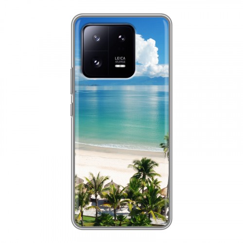 Дизайнерский силиконовый чехол для Xiaomi 13 Pro Пляж
