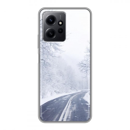 Дизайнерский силиконовый чехол для Xiaomi RedMi Note 12 зима