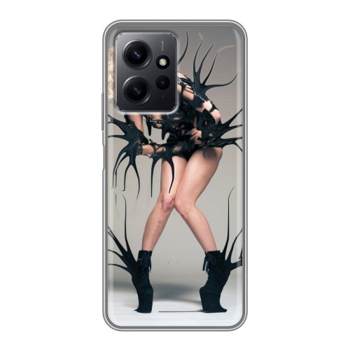 Дизайнерский силиконовый с усиленными углами чехол для Xiaomi RedMi Note 12 Леди Гага
