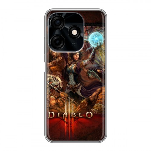 Дизайнерский силиконовый чехол для Tecno Spark 10C Diablo