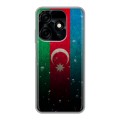 Дизайнерский силиконовый чехол для Tecno Spark 10C Флаг Азербайджана
