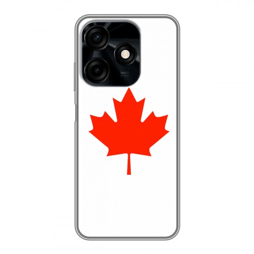 Дизайнерский силиконовый чехол для Tecno Spark 10C Флаг Канады