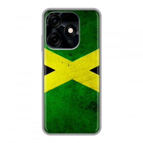 Дизайнерский силиконовый чехол для Tecno Spark 10C Флаг Ямайки