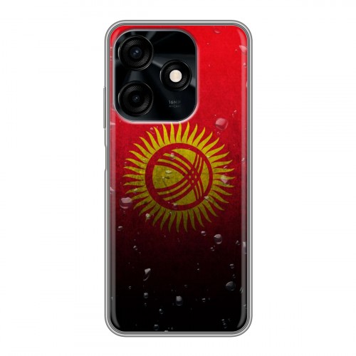 Дизайнерский силиконовый чехол для Tecno Spark 10C Флаг Киргизии