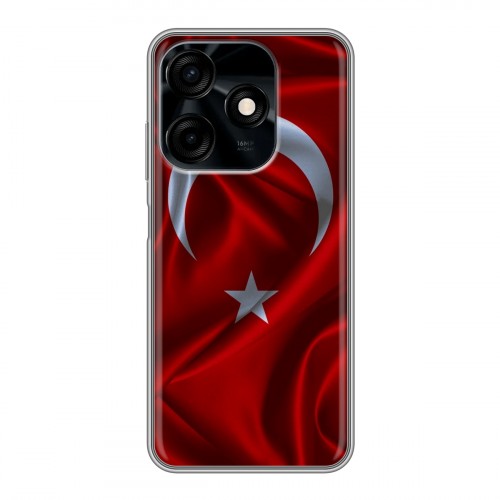 Дизайнерский силиконовый чехол для Tecno Spark 10C Флаг Турции