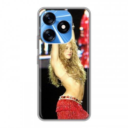 Дизайнерский силиконовый с усиленными углами чехол для Tecno Spark 10 Shakira