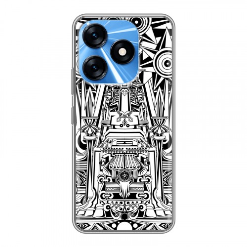 Дизайнерский силиконовый с усиленными углами чехол для Tecno Spark 10 Мистические божества