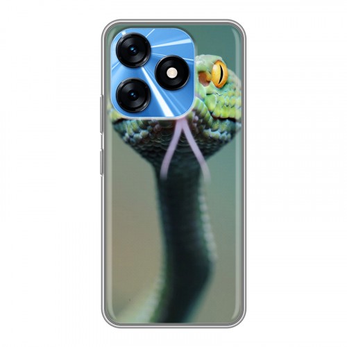 Дизайнерский силиконовый с усиленными углами чехол для Tecno Spark 10 Змеи
