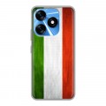 Дизайнерский силиконовый с усиленными углами чехол для Tecno Spark 10 Флаг Италии