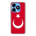 Дизайнерский силиконовый с усиленными углами чехол для Tecno Spark 10 Флаг Турции