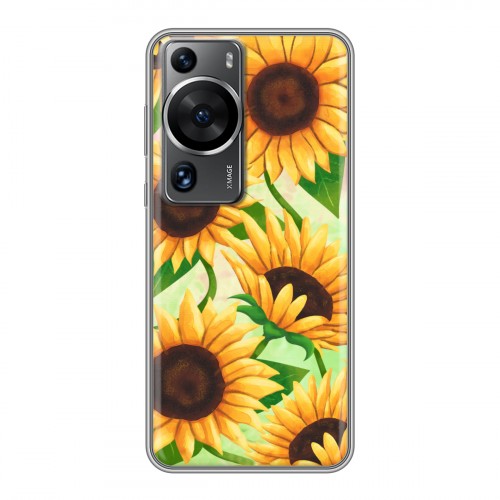 Дизайнерский силиконовый чехол для Huawei P60 Романтик цветы
