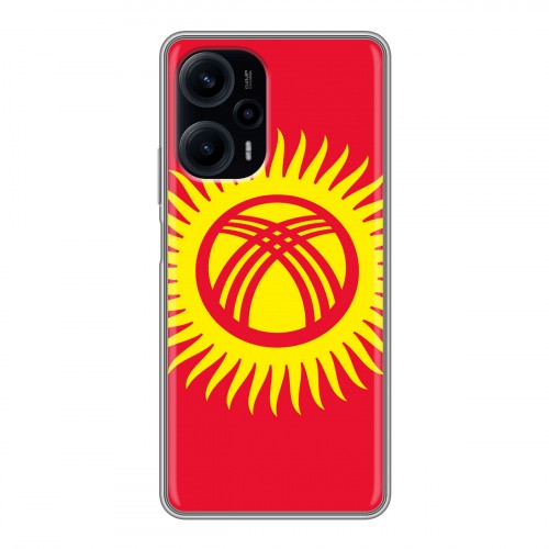 Дизайнерский силиконовый чехол для XIaomi Poco F5 флаг Киргизии