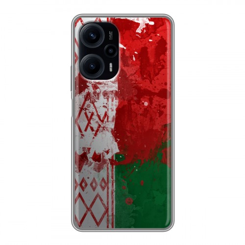 Дизайнерский силиконовый чехол для XIaomi Poco F5 Флаг Белоруссии