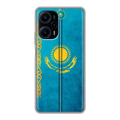Дизайнерский силиконовый чехол для XIaomi Poco F5 Флаг Казахстана