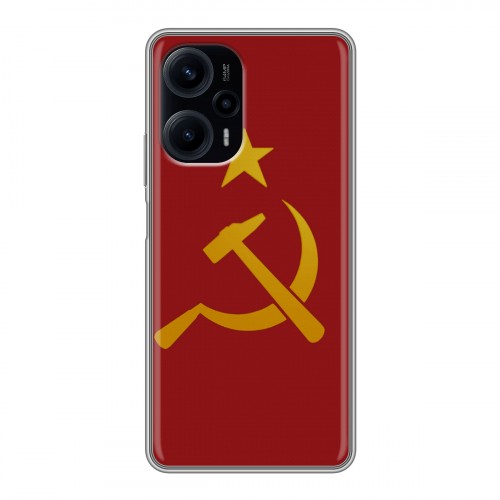 Дизайнерский силиконовый чехол для XIaomi Poco F5 Флаг СССР
