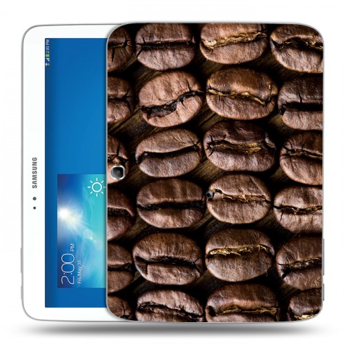 Дизайнерский силиконовый чехол для Samsung Galaxy Tab 3 10.1 кофе