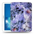 Дизайнерский силиконовый чехол для Samsung Galaxy Tab 3 10.1 Мрамор текстура